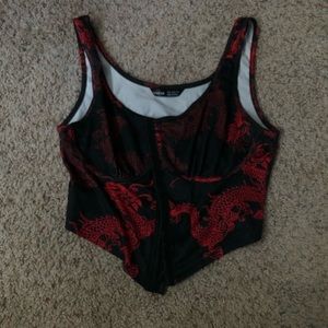 Dragon corset-like top!
